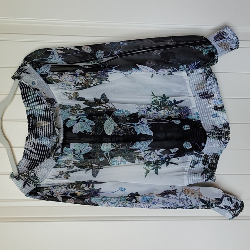 bebe off the shoulder top